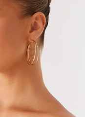 Isabetta Hoop Earrings - Gold