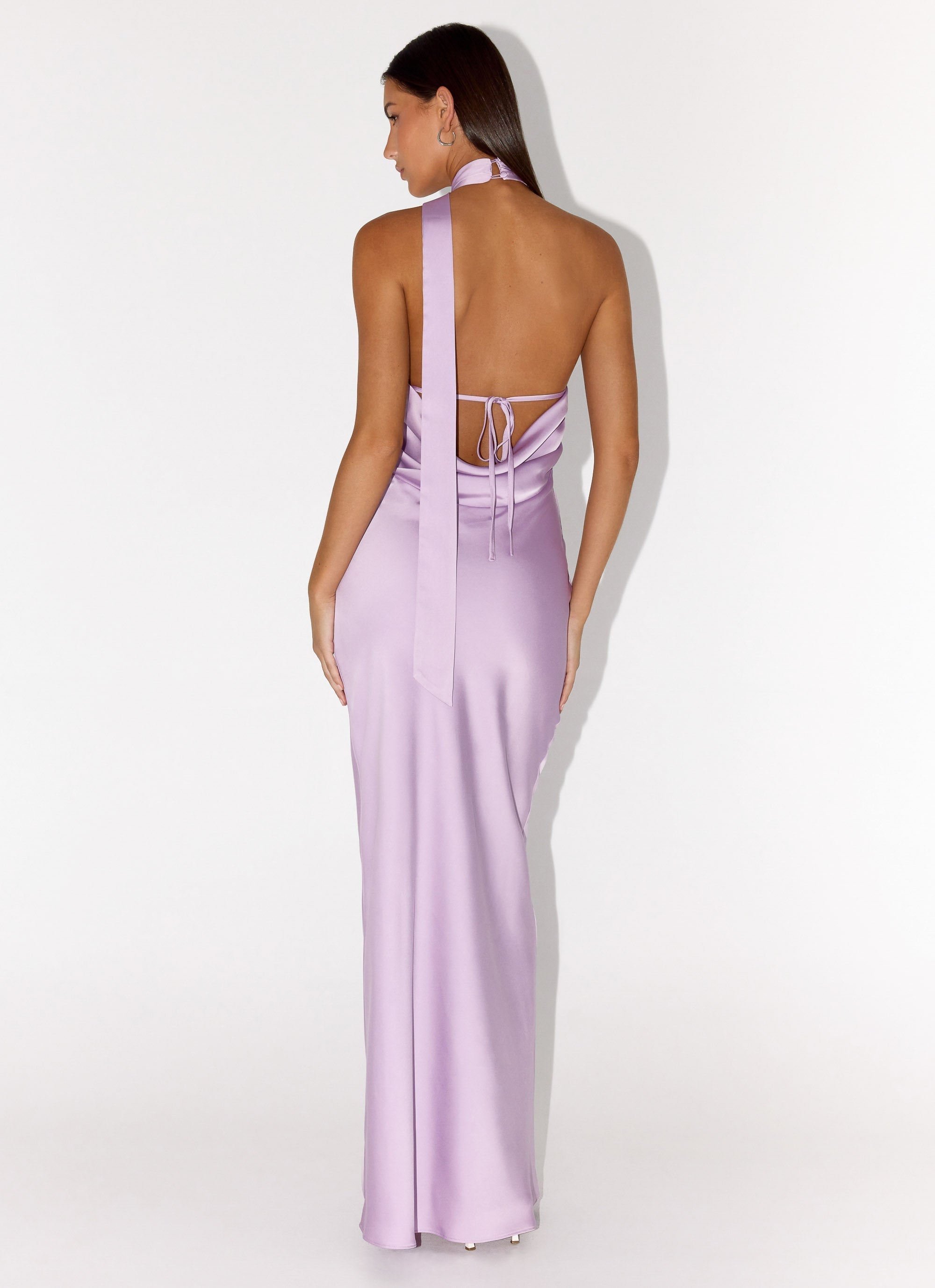 Keena Scarf Maxi Dress - Lavender