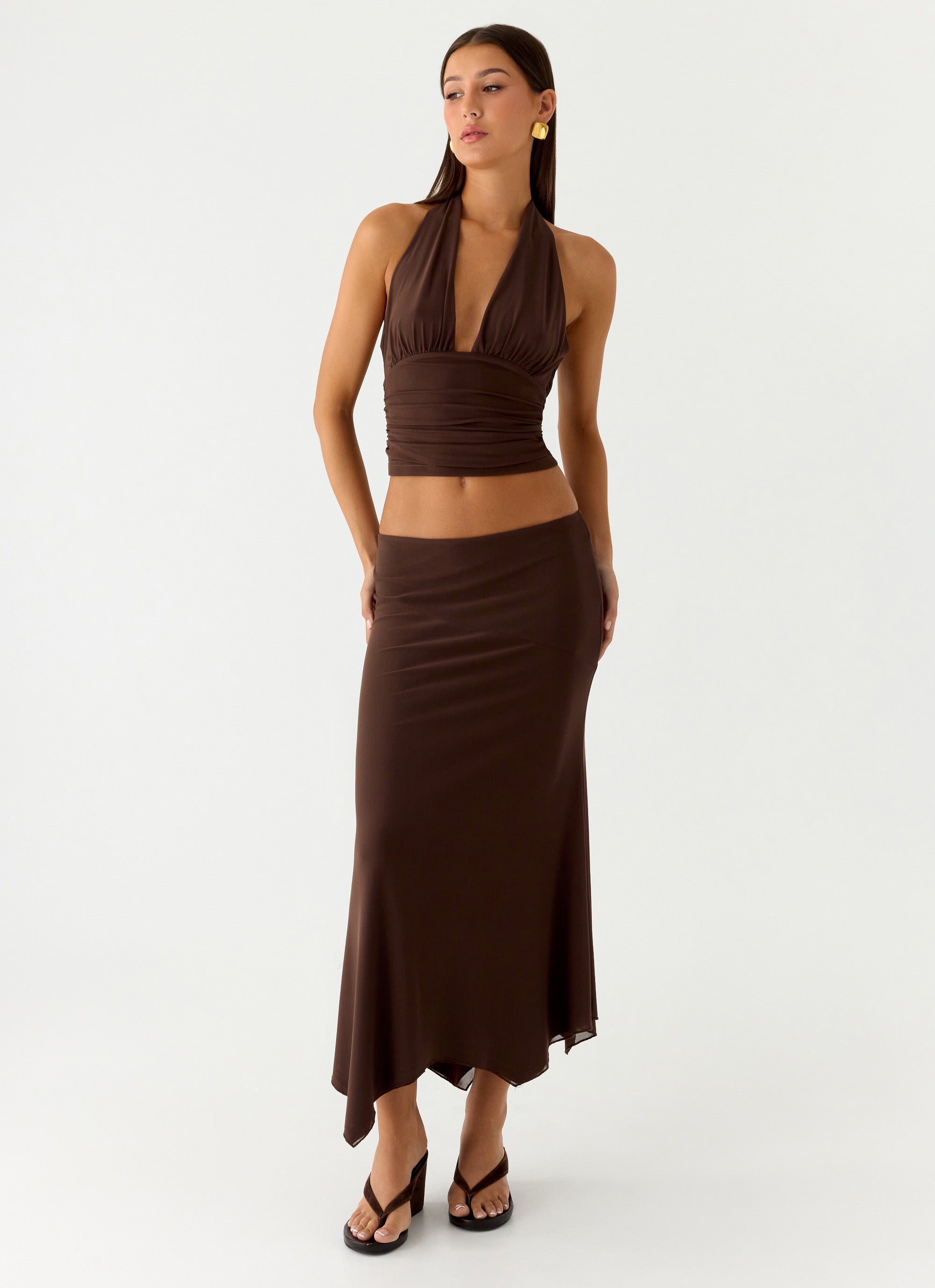 Kerrie Halter Top - Chocolate