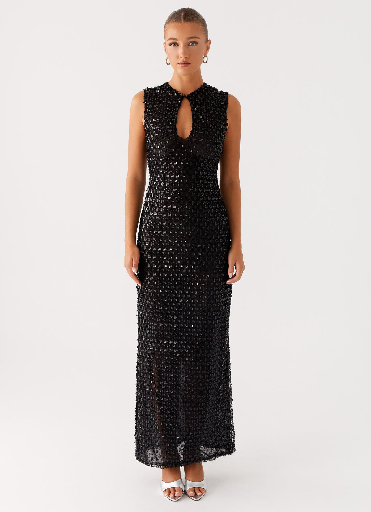 Kore Sequin Maxi Dress - Black