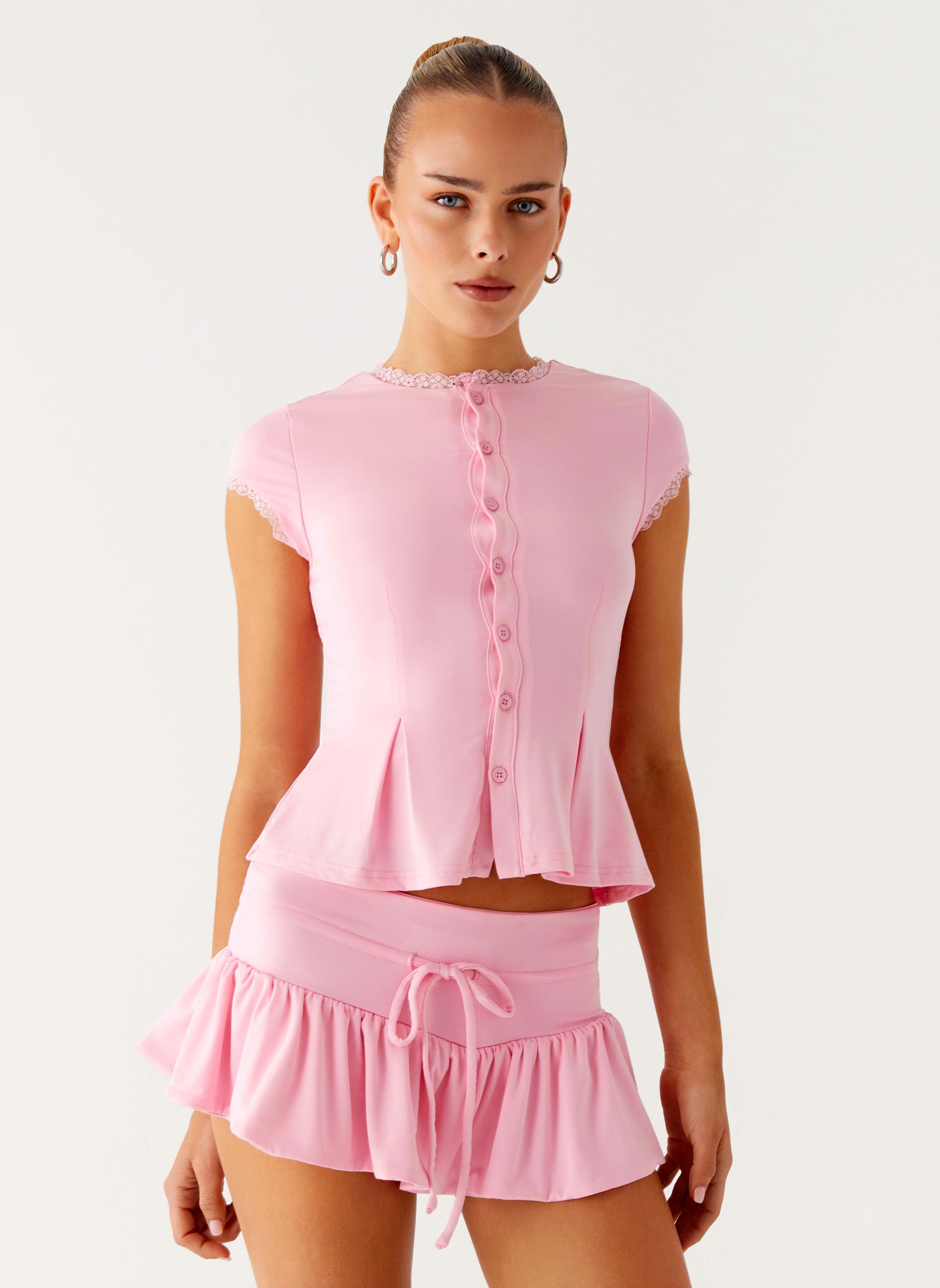 Landon Mini Skort - Pink