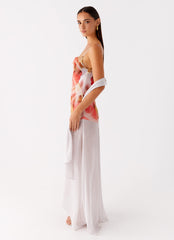 Loire Maxi Dress - Peach Rose