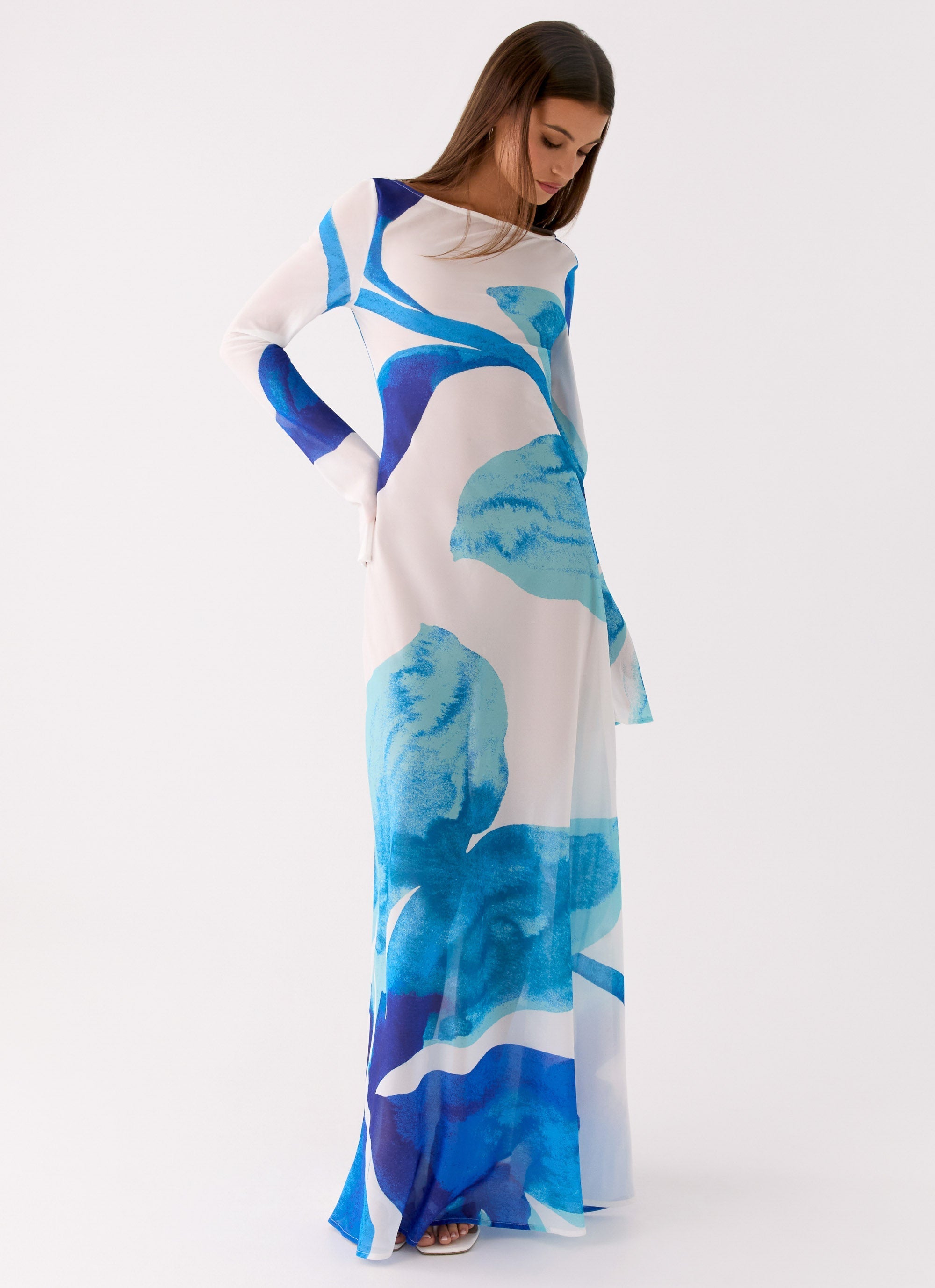Lorde Maxi Dress - Cerulean Bloom