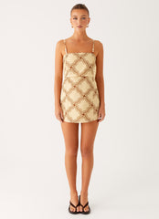 Mantra Mini Dress - Tidal Wave Print