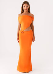 Mention Maxi Skirt - Orange