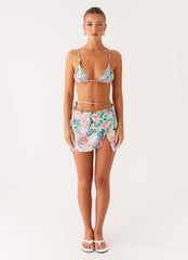 Miradelle Wrap Mini Skirt - Santorini Floral
