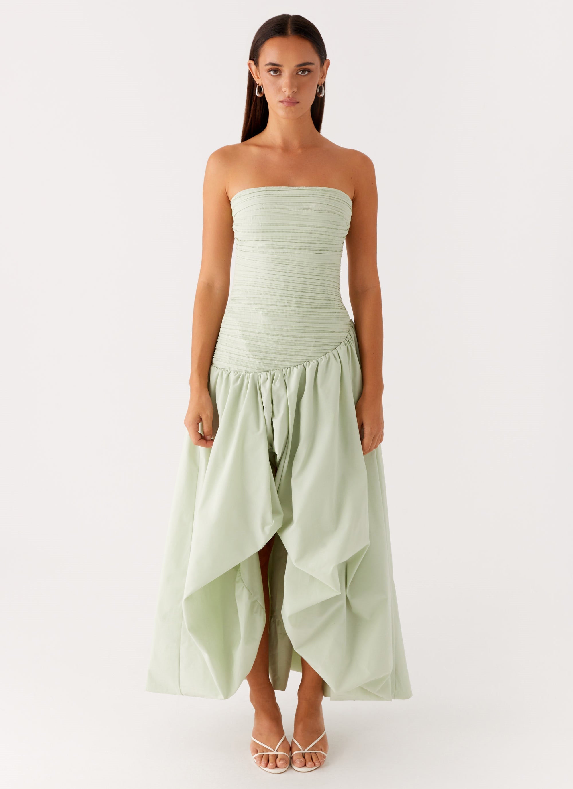 Misa Bubble Maxi Dress - Mint