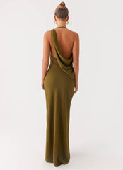 Opal Glow Maxi Dress - Khaki