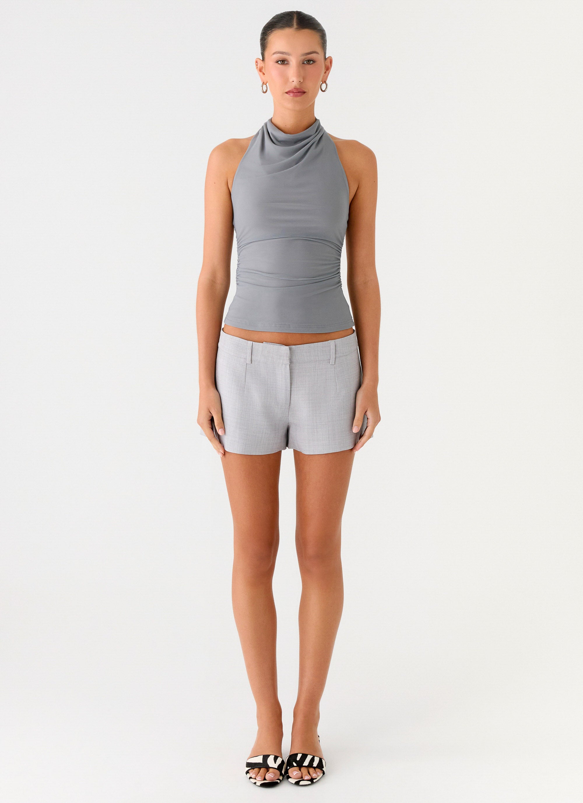 Oslo Mini Shorts - Grey