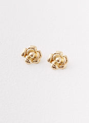 Pretty In Bloom Earrings - Gold