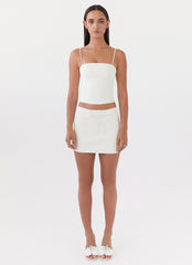 Eliana Crop Top - Ivory