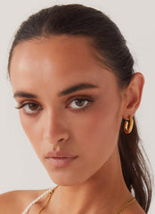 Stardust Hoop Earrings - Gold
