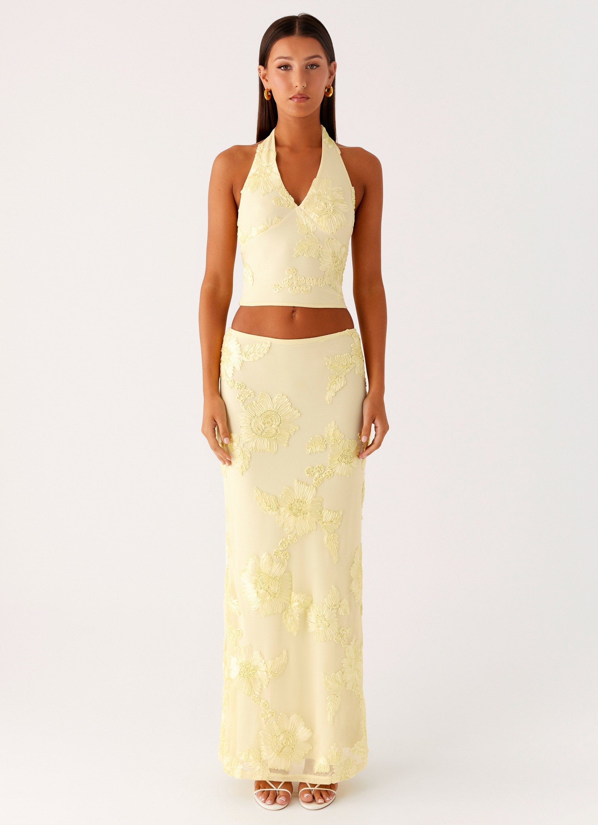 Radiate Maxi Skirt - Yellow