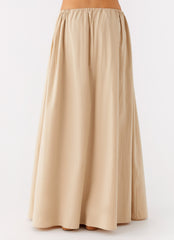 Randy Maxi Skirt - Tan
