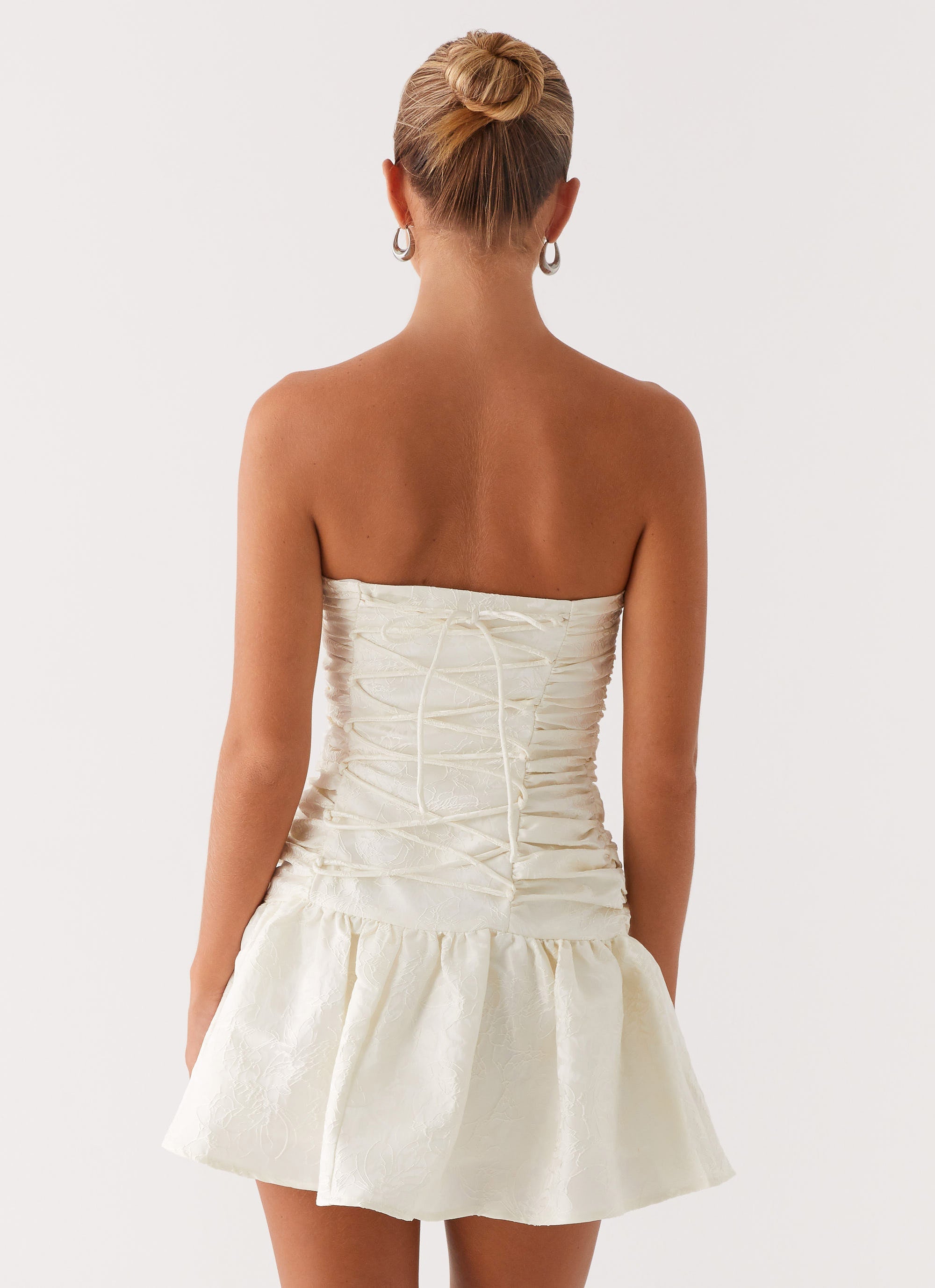 Ray Of Light Mini Dress - White