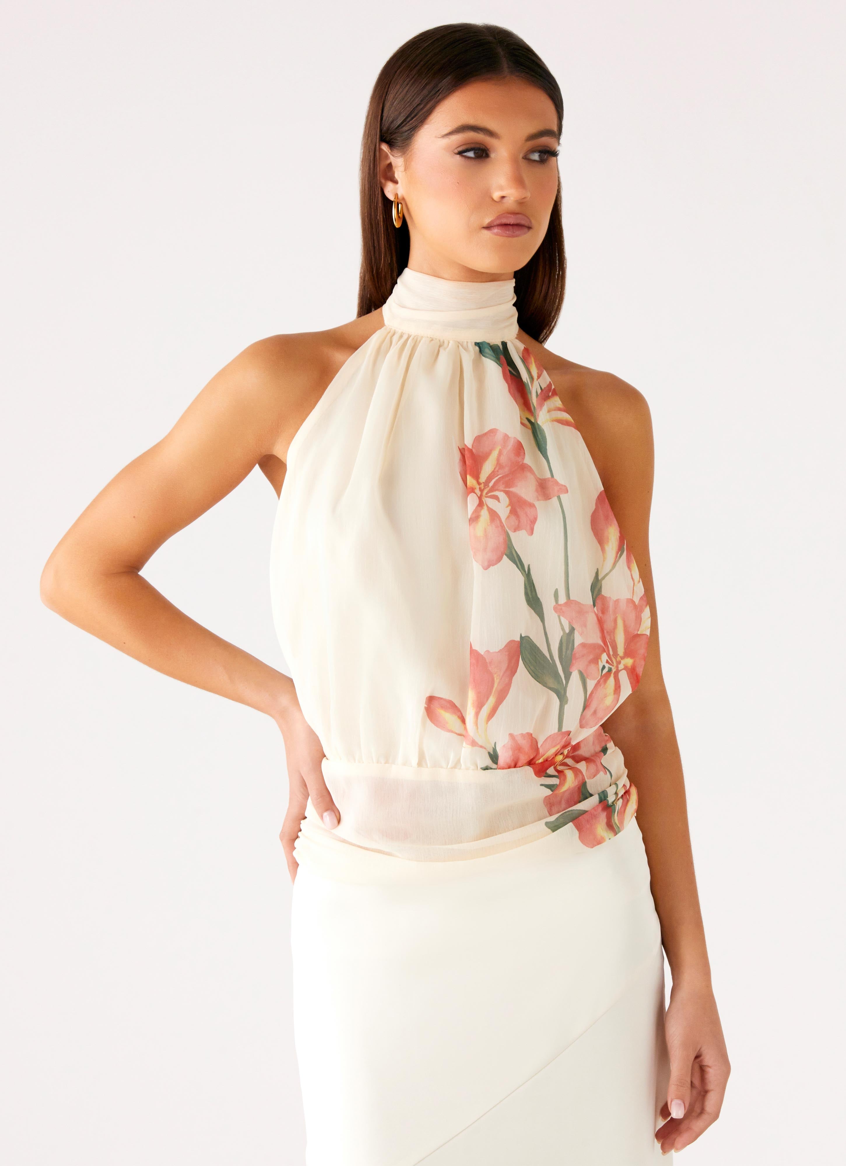 Romelia Halter Top - Siena Floral
