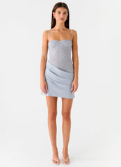 Romy Mini Dress - Grey