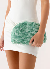 Shimmer Scene Clutch Bag - Turquoise