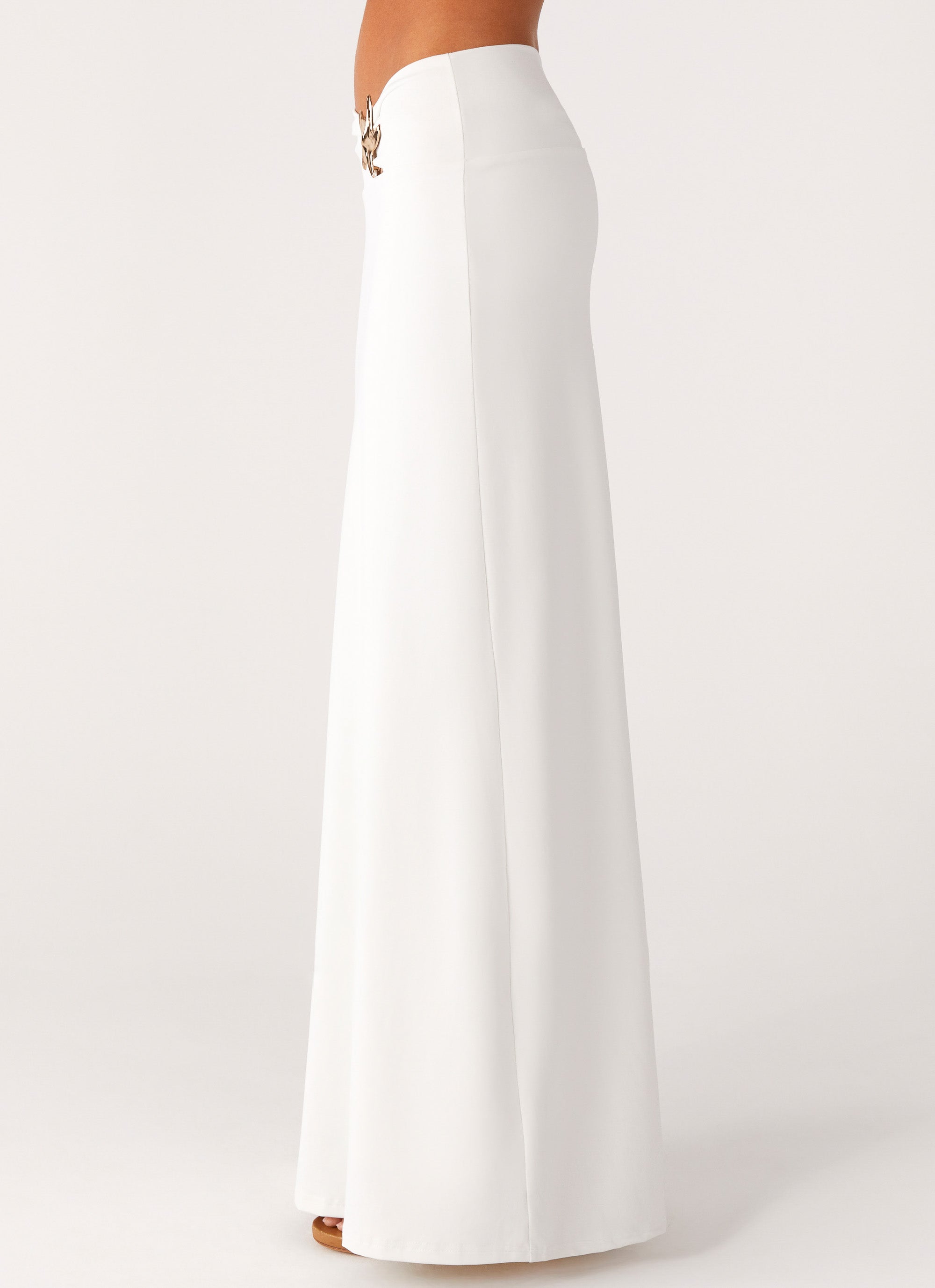 Shoreline Glow Maxi Skirt - Off White