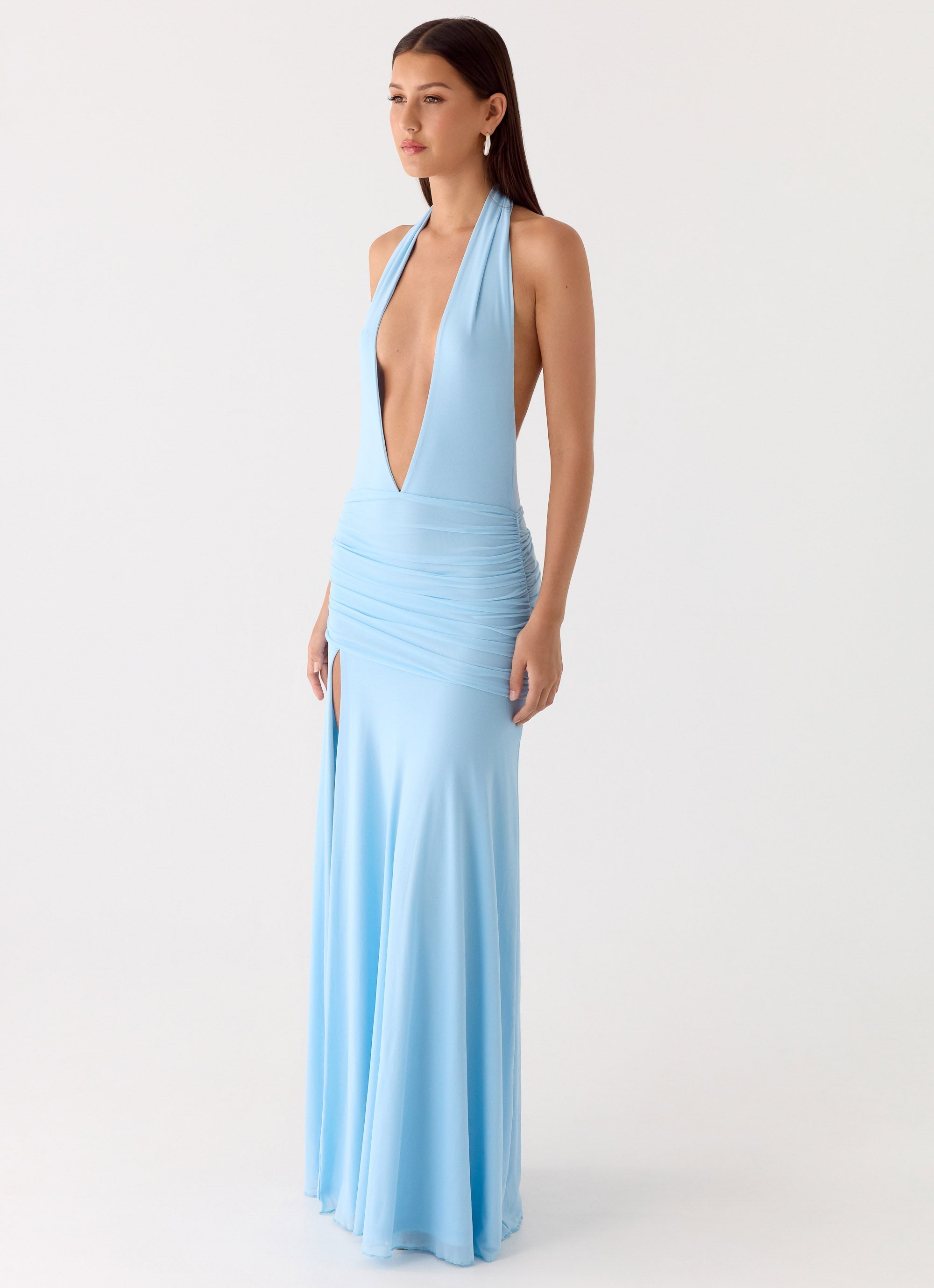 Sorrento Sunsets Maxi Dress - Ice Blue