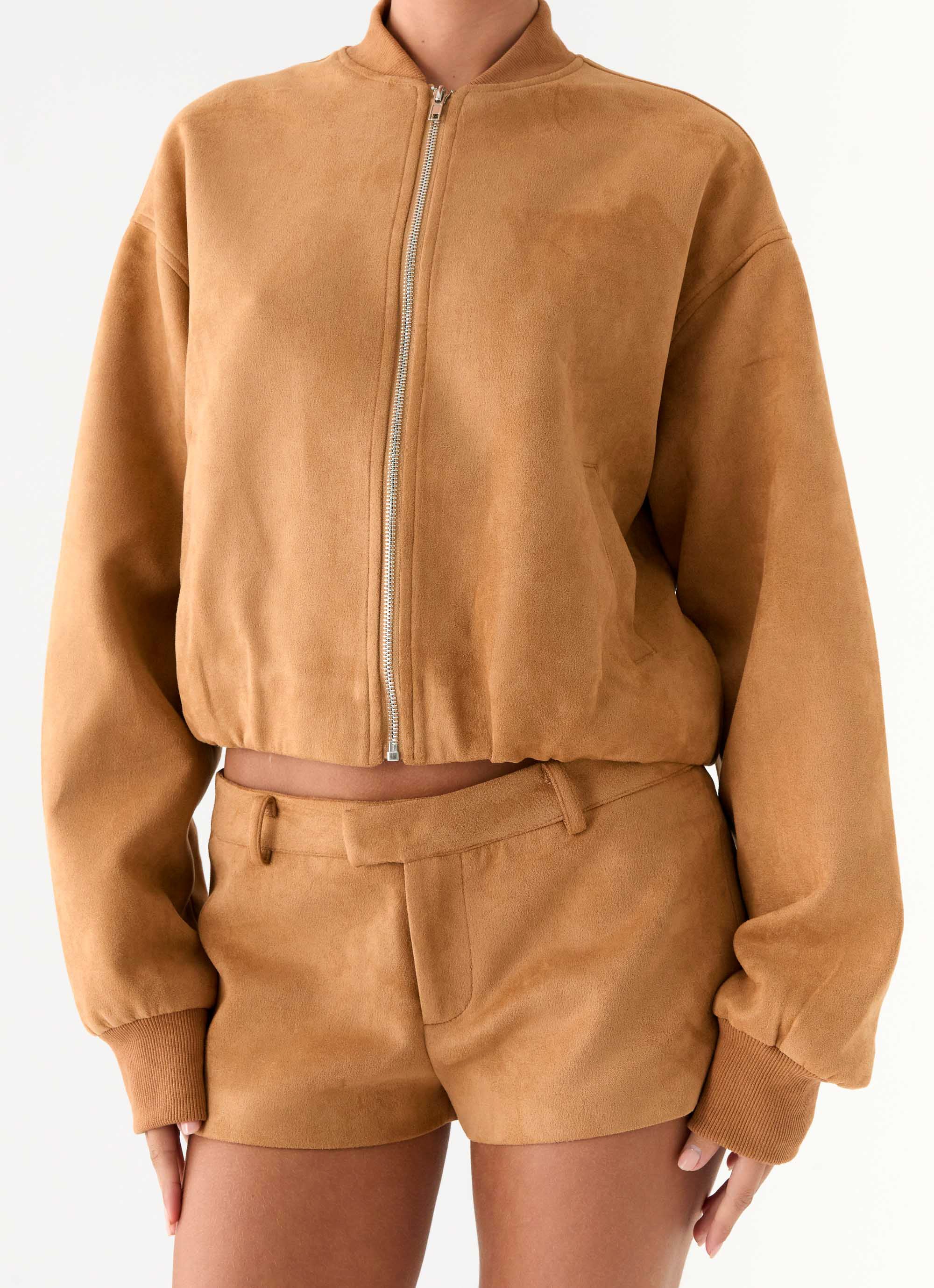 Thats Chill Bomber Jacket - Brown