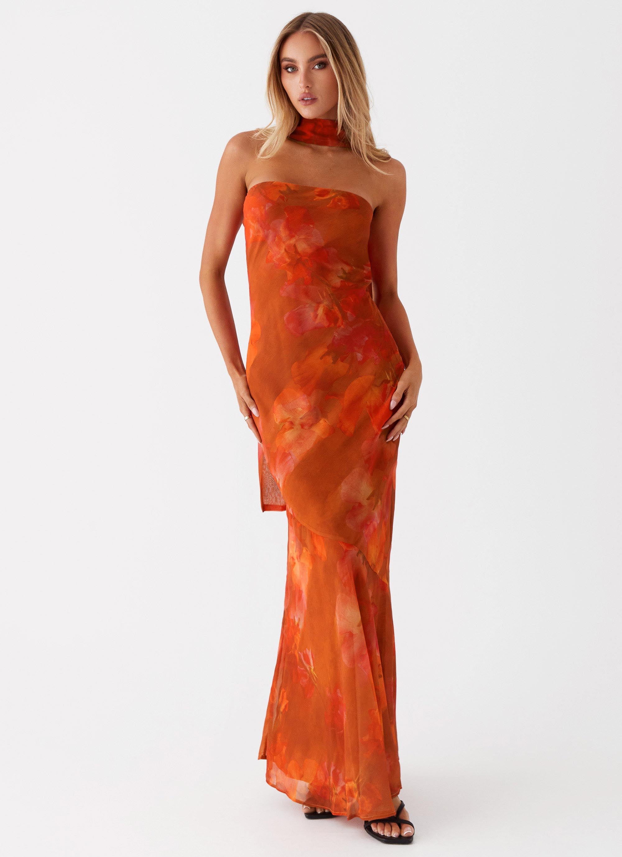 Under The Pagoda Maxi Dress - Amber