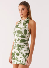 Vianne Mini Dress - Verdant Bloom
